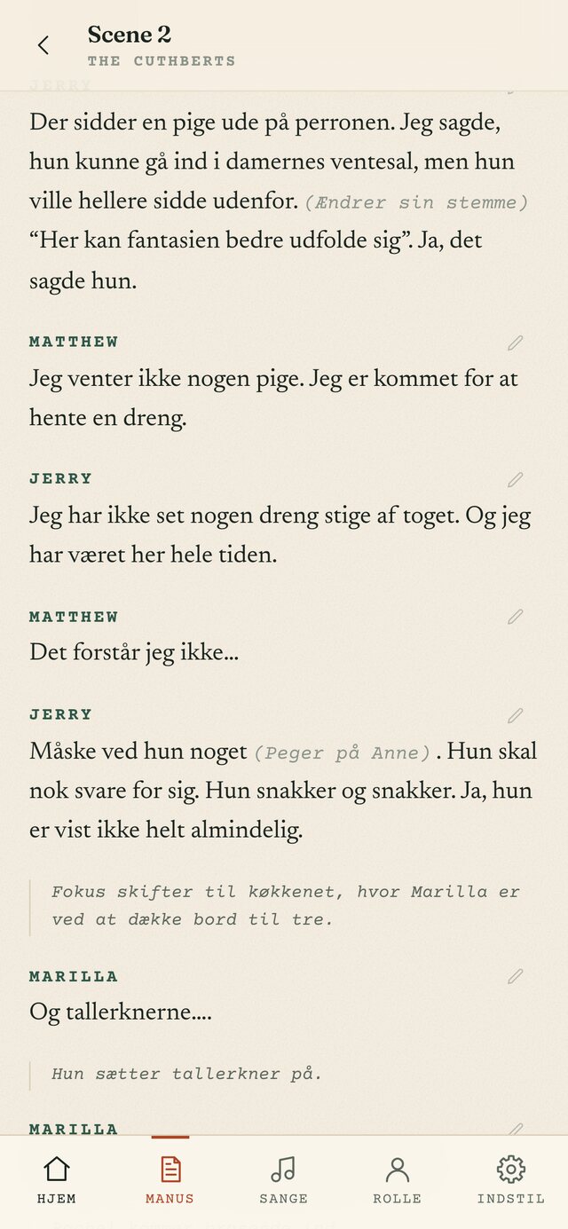 Manuskriptet i appen